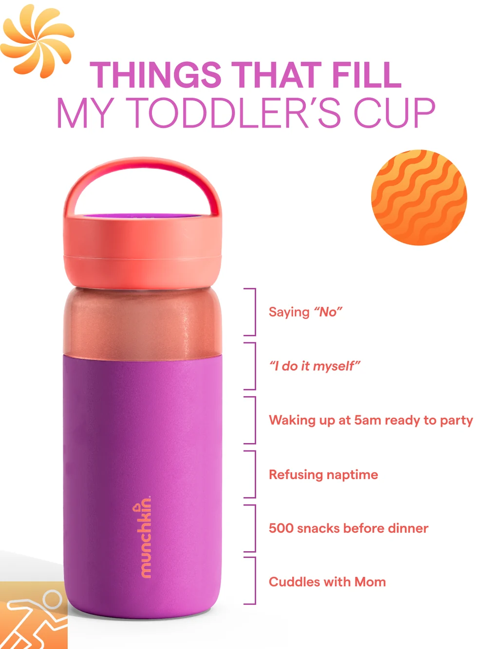 Things that fill my toddler’s cup — pink Stay Cool cup