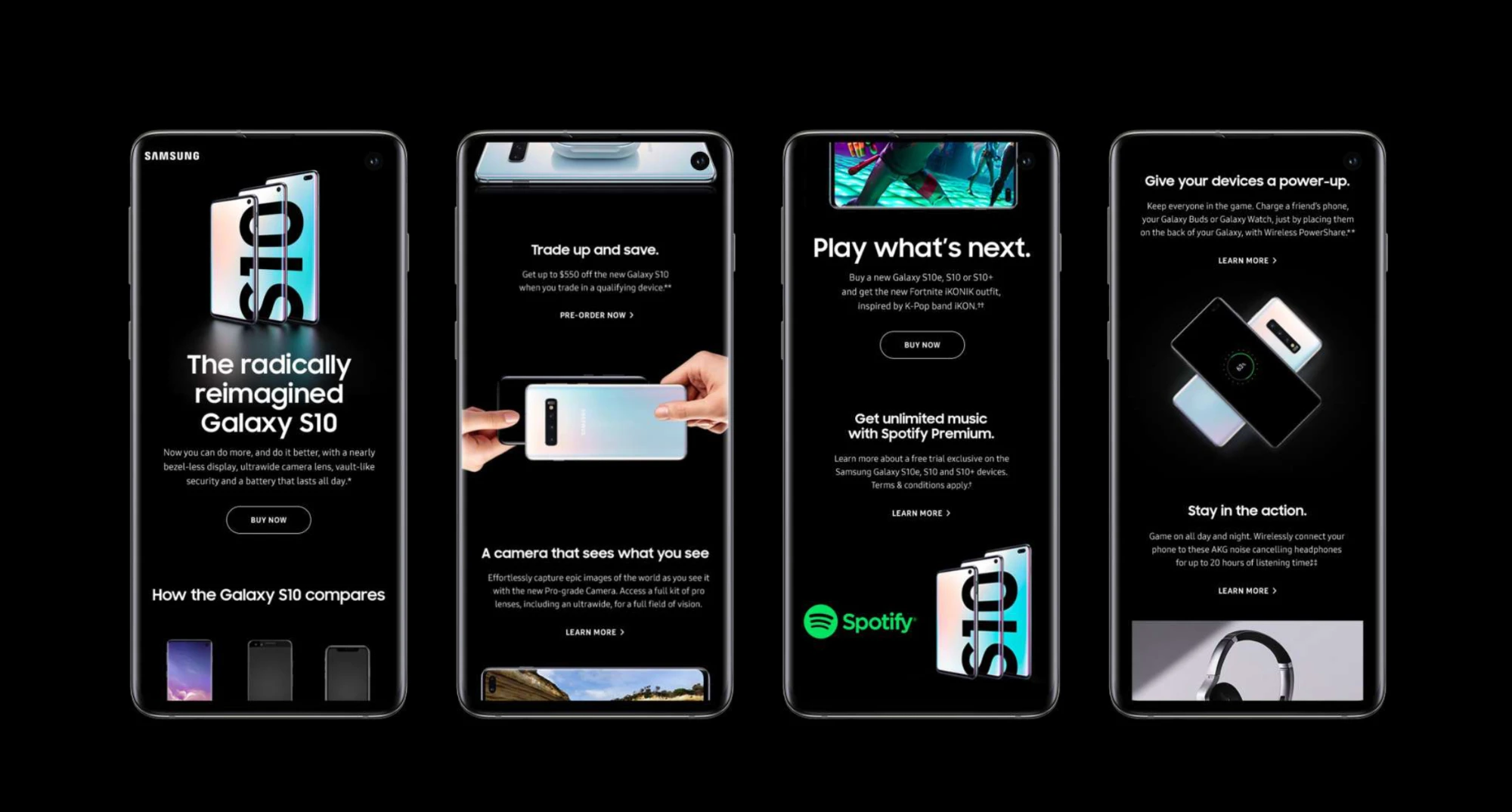 Galaxy S10 — launch emails